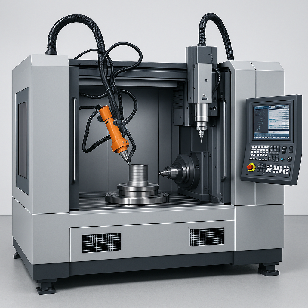 Technologia hybrydowa: metoda druku + CNC do naprawy i wzmocnień metali